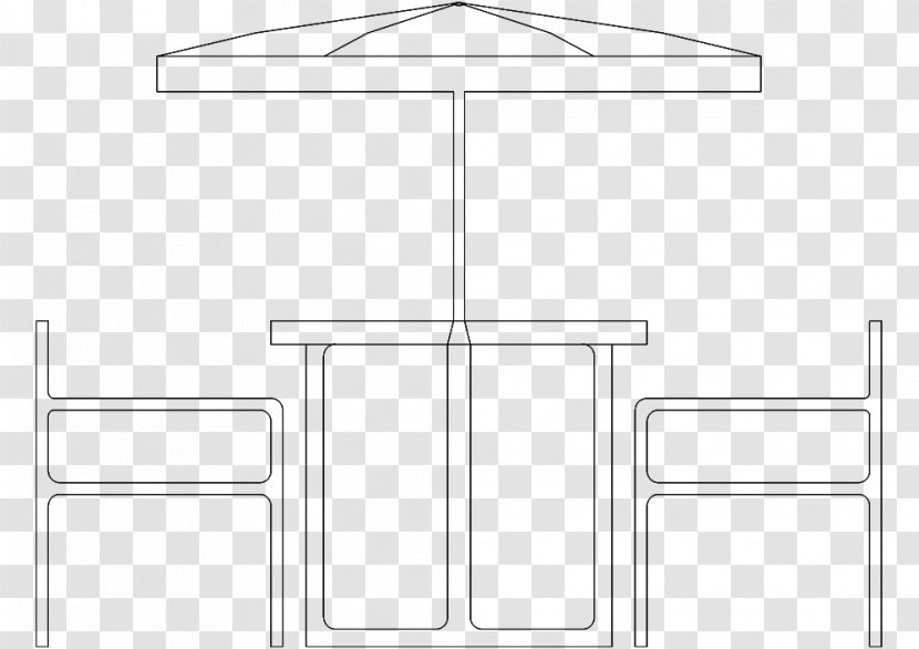 White Point Line Art - Rectangle - Garden Table Transparent PNG