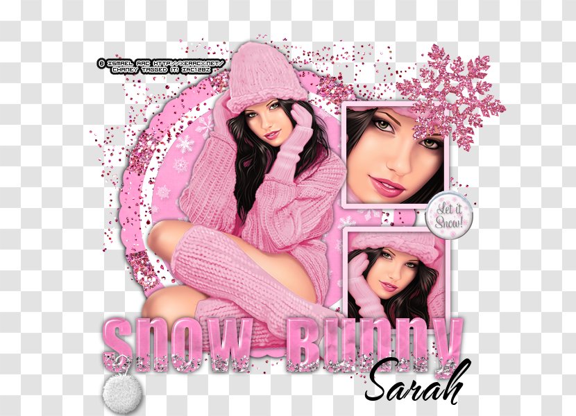 Hair Coloring Album Cover Photomontage Font - Silhouette - Snow Bunny Transparent PNG