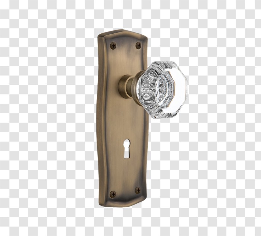 Door Handle Knauf Keyhole Brass Transparent PNG