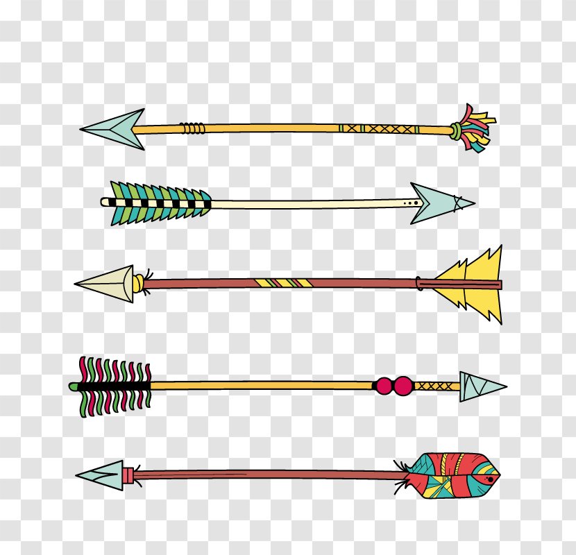 Arrow Archery Clip Art - Text - Totem Vector Arrows Transparent PNG