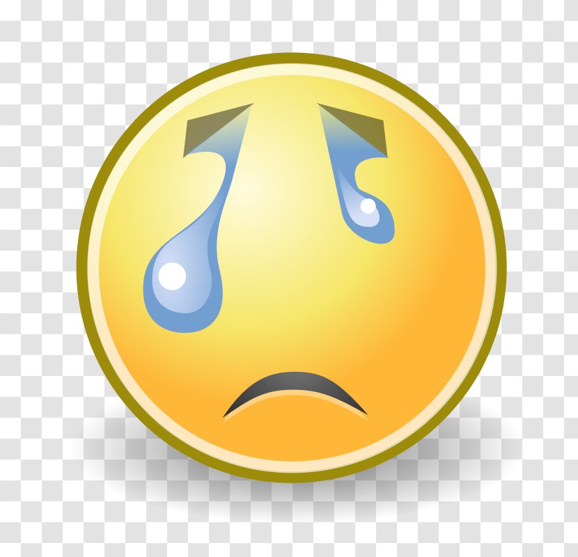 Crying Smiley Emoticon Clip Art - Face Cartoon Transparent PNG