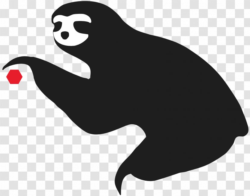 Sloth Silhouette Anteater Clip Art - Bear Transparent PNG