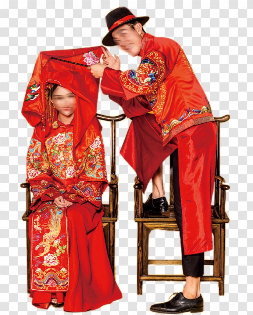 China Bridegroom Marriage Wedding - Geisha - Bride And Groom Transparent PNG