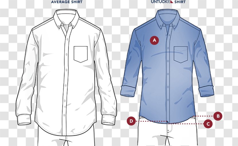 T-shirt UNTUCKit Clothing Dress Shirt - Pocket Transparent PNG
