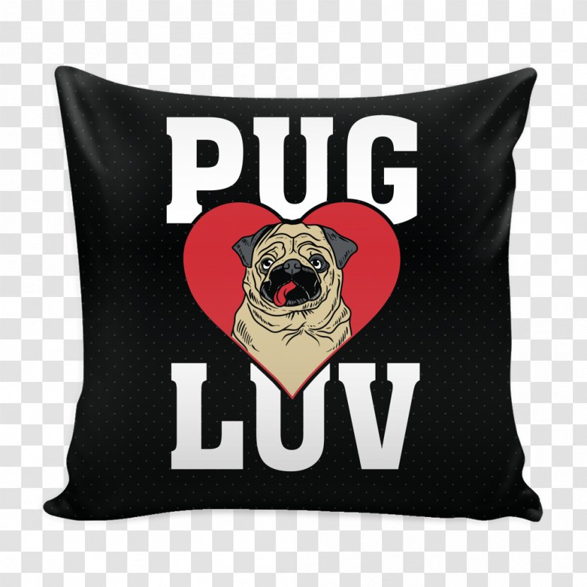 Pug Throw Pillows Cushion Roller Skating - Pillow Transparent PNG
