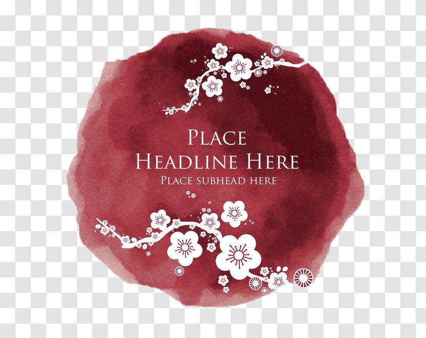 Plum Blossom Flower Royalty-free Clip Art - Petal - Chinese New Year Decorative Pattern Transparent PNG
