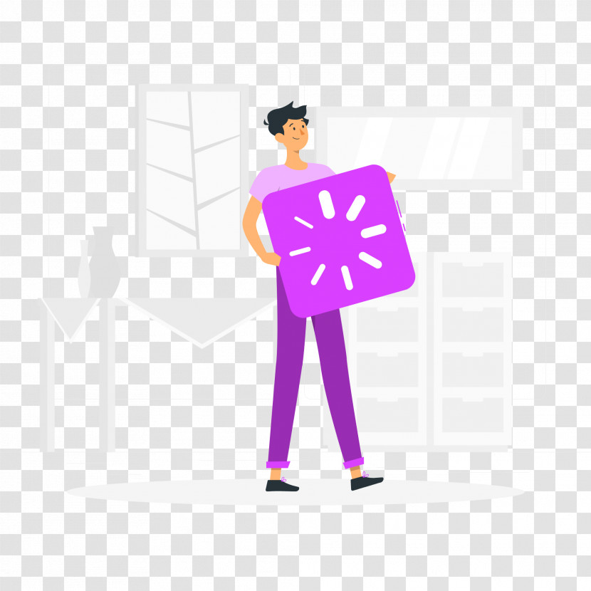 Purple Text Cartoon User Account Classified Advertising Transparent PNG