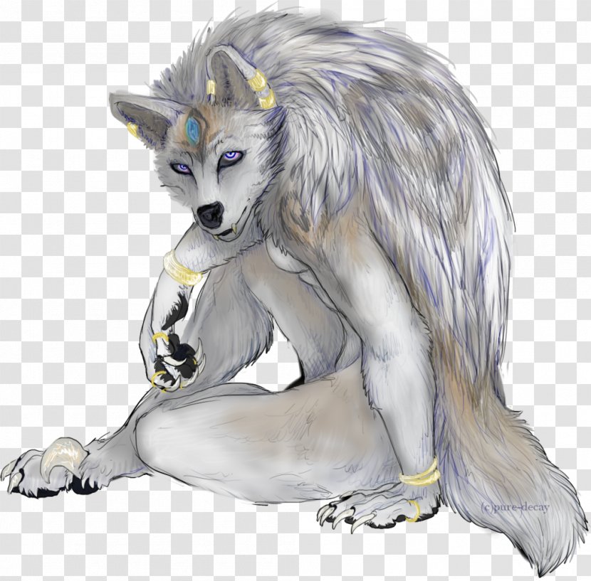 Gray Wolf Werewolf Fur Wildlife - Mythical Creature Transparent PNG