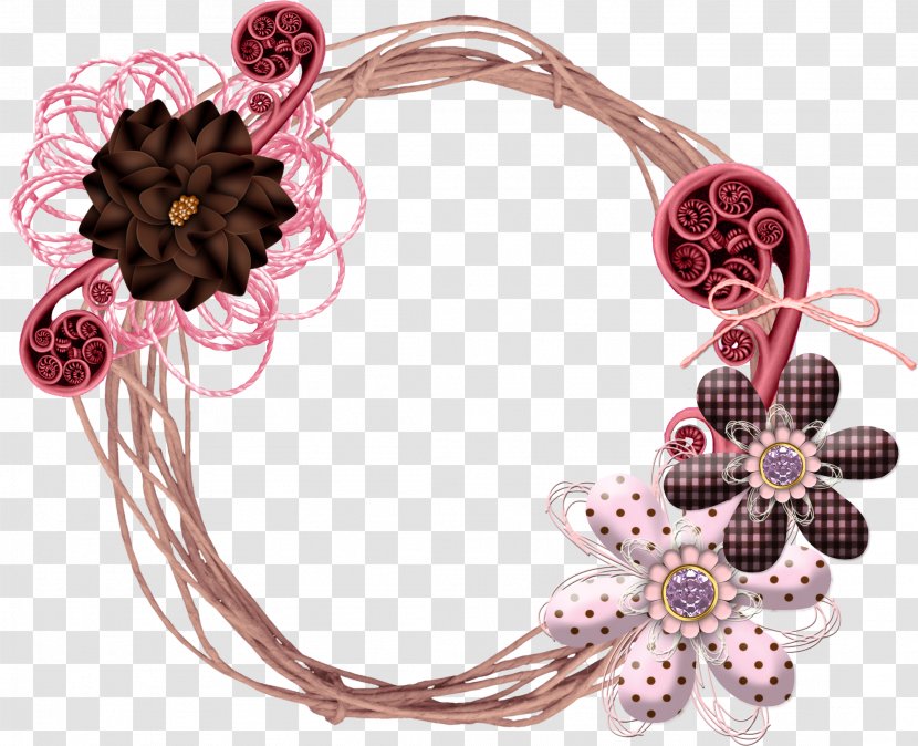 Picture Frame Garland Wreath - Handmade Transparent PNG