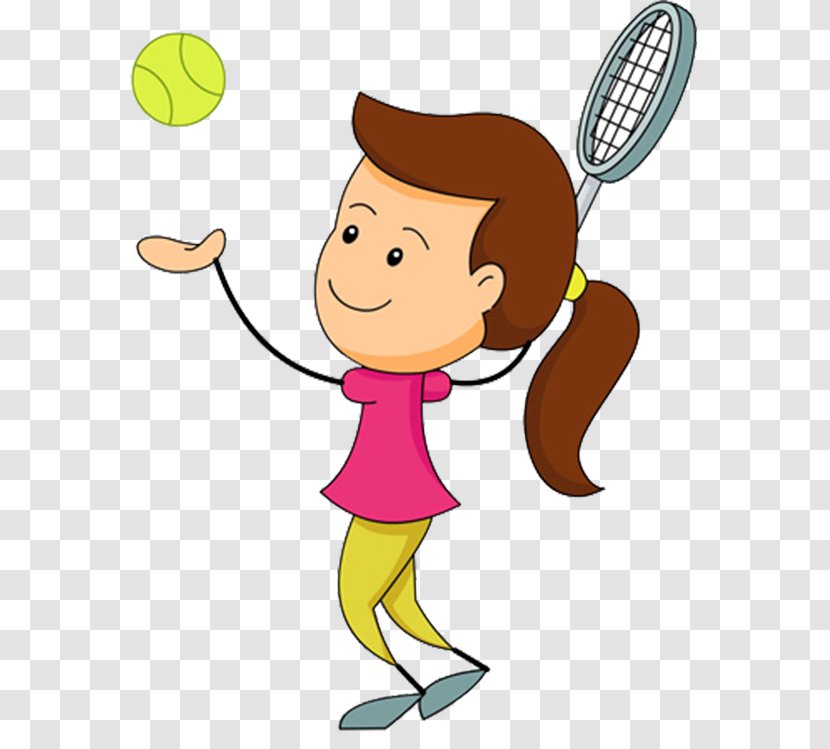 Tennis Balls Backhand Clip Art - Centre - Children Playing Transparent PNG