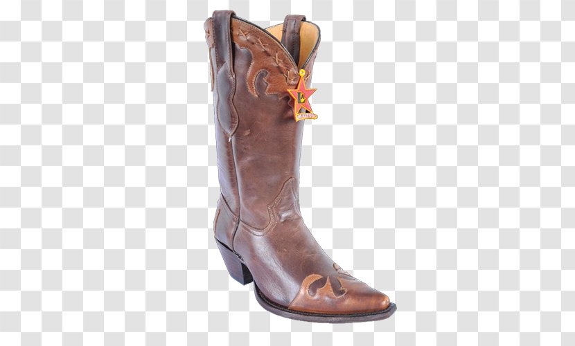 Cowboy Boot Riding Shoe - Brown Transparent PNG