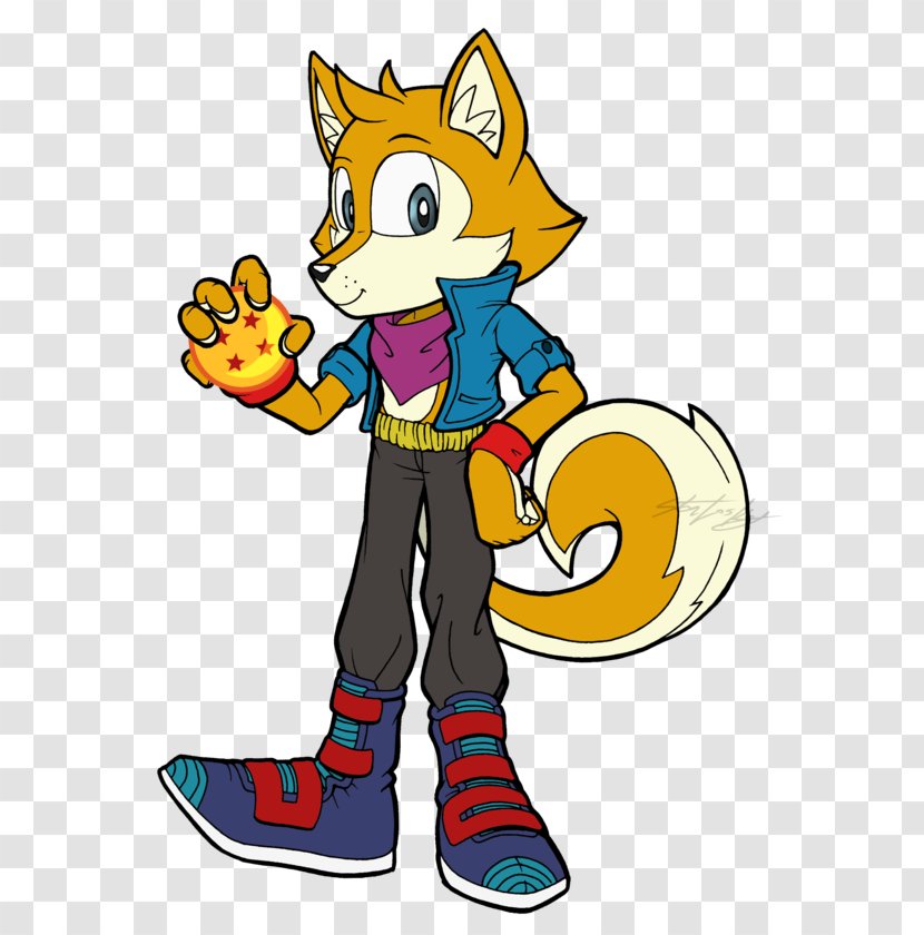 Mammal Clip Art Illustration Mascot Line - Character - Sonic Orange Fox Transparent PNG