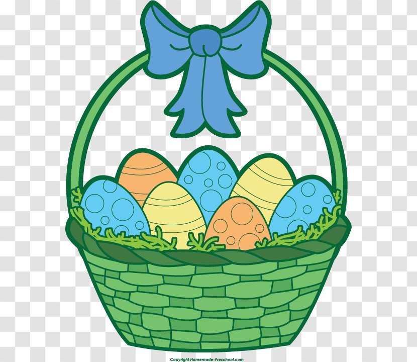 Easter Bunny Basket Clip Art - Clipart Transparent PNG