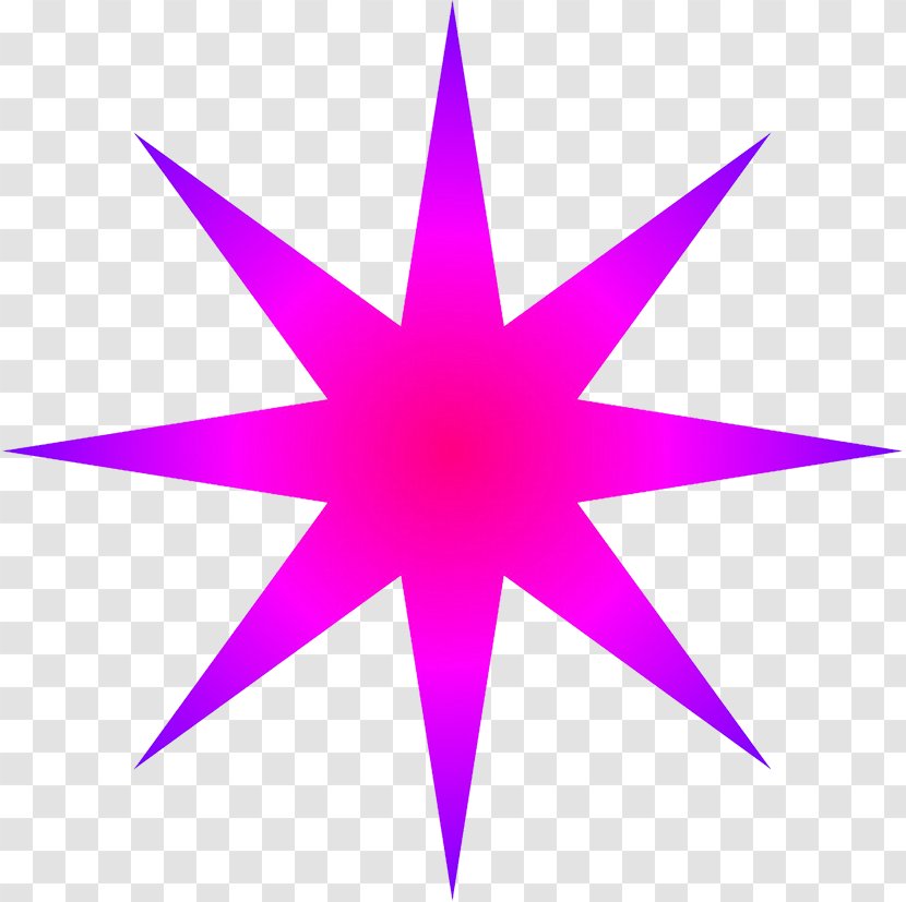 Byzantium Star And Crescent Artemis - Purple - Radial Pattern Transparent PNG