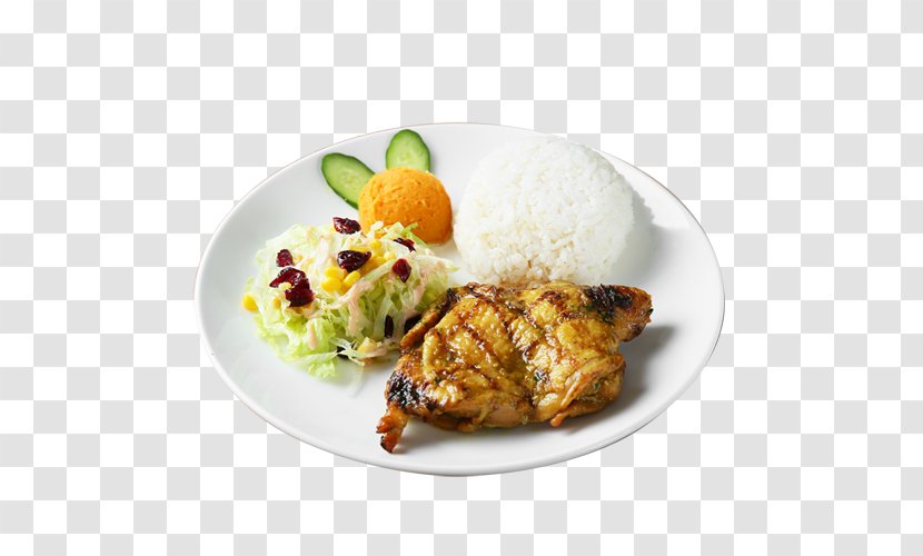 Cooked Rice Asian Cuisine Chicken White Food - Fried - Satay Transparent PNG