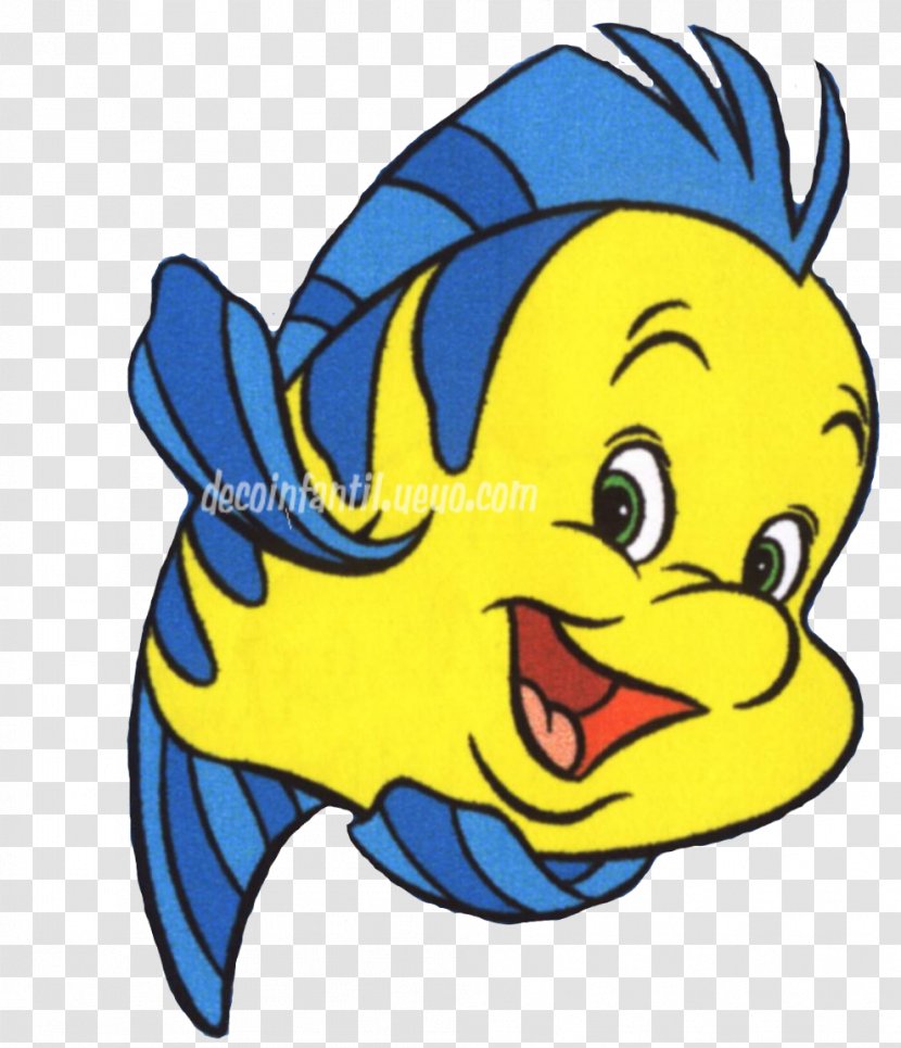 Flounder Ariel Mermaid The Walt Disney Company Sticker - Little Transparent PNG