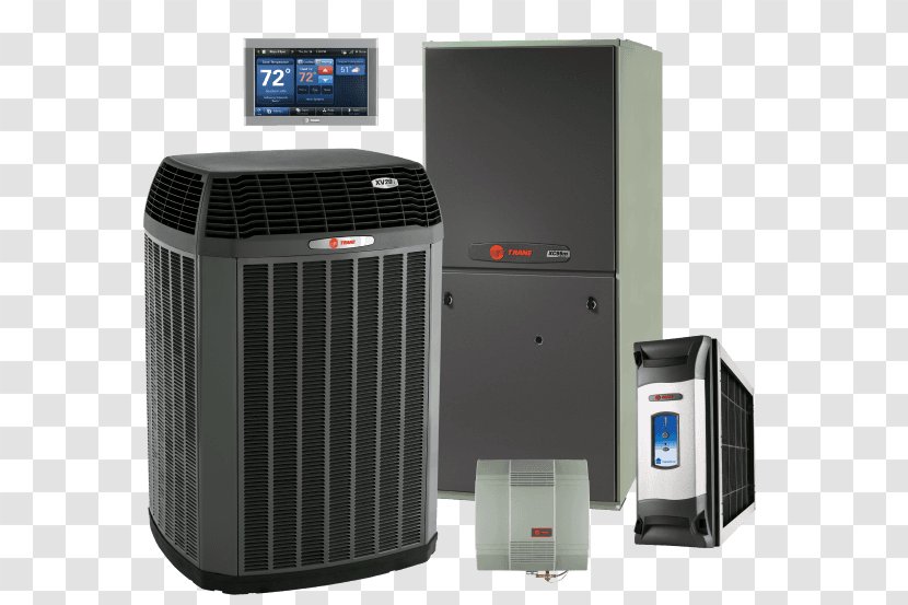 Furnace Trane Air Conditioning HVAC Heating System - Technician Transparent PNG