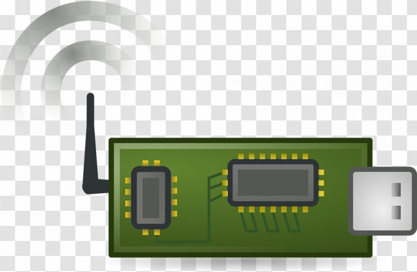 Clip Art Wireless Sensor Network Electronics - Accessory Transparent PNG