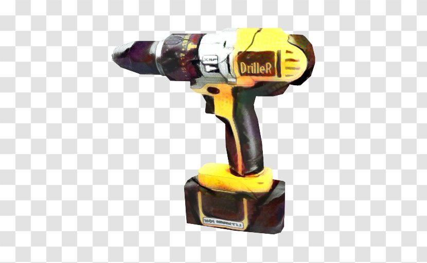 Hammer Cartoon - Drill - Power Tool Accessories Transparent PNG