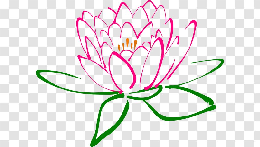 Nelumbo Nucifera Egyptian Lotus Clip Art - Pink - Free Spa Clipart Transparent PNG