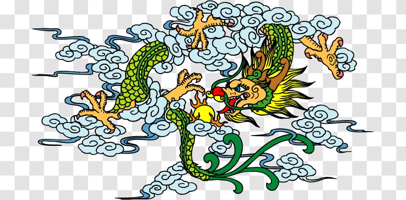 Chinese Dragon China Journey To The West - Four Symbols Transparent PNG