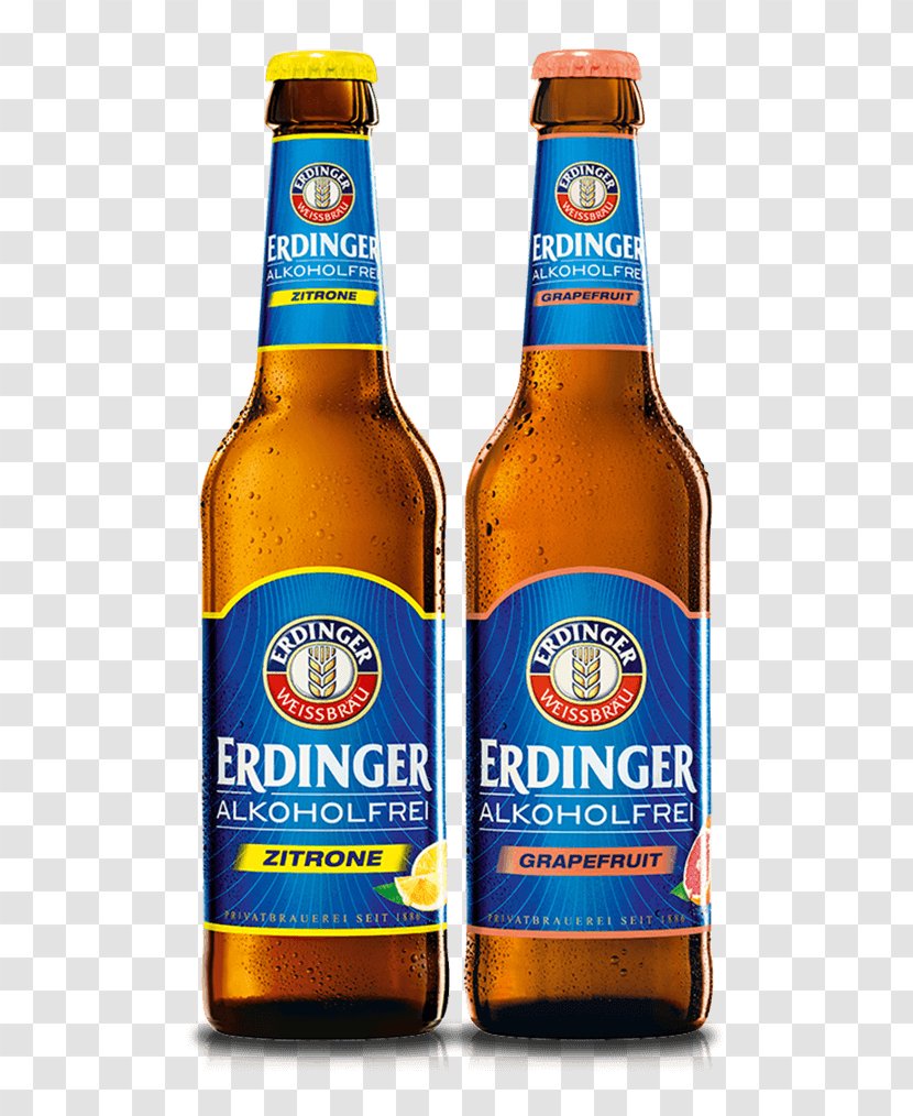 Erdinger Weissbier Non-alcoholic Wheat Beer Drink - Nonalcoholic Transparent PNG