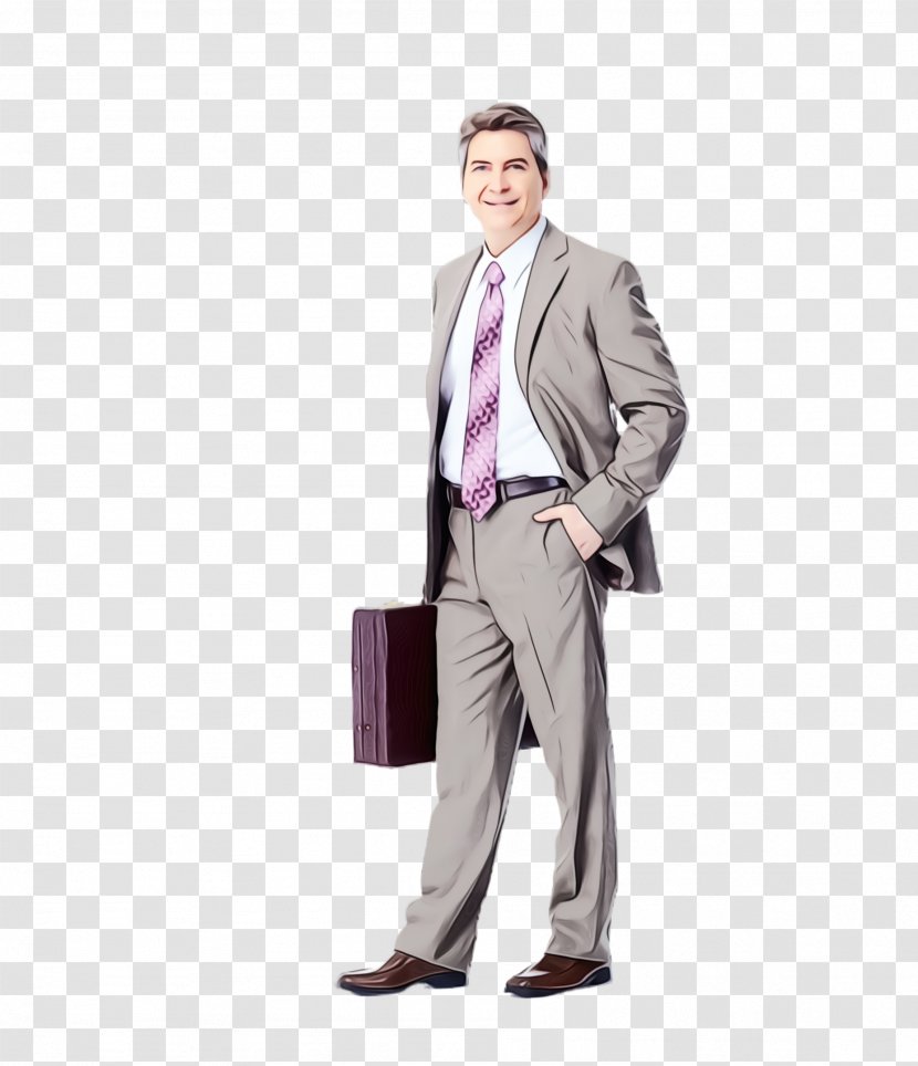 Suit Clothing Standing Purple Formal Wear - Trousers Male Transparent PNG
