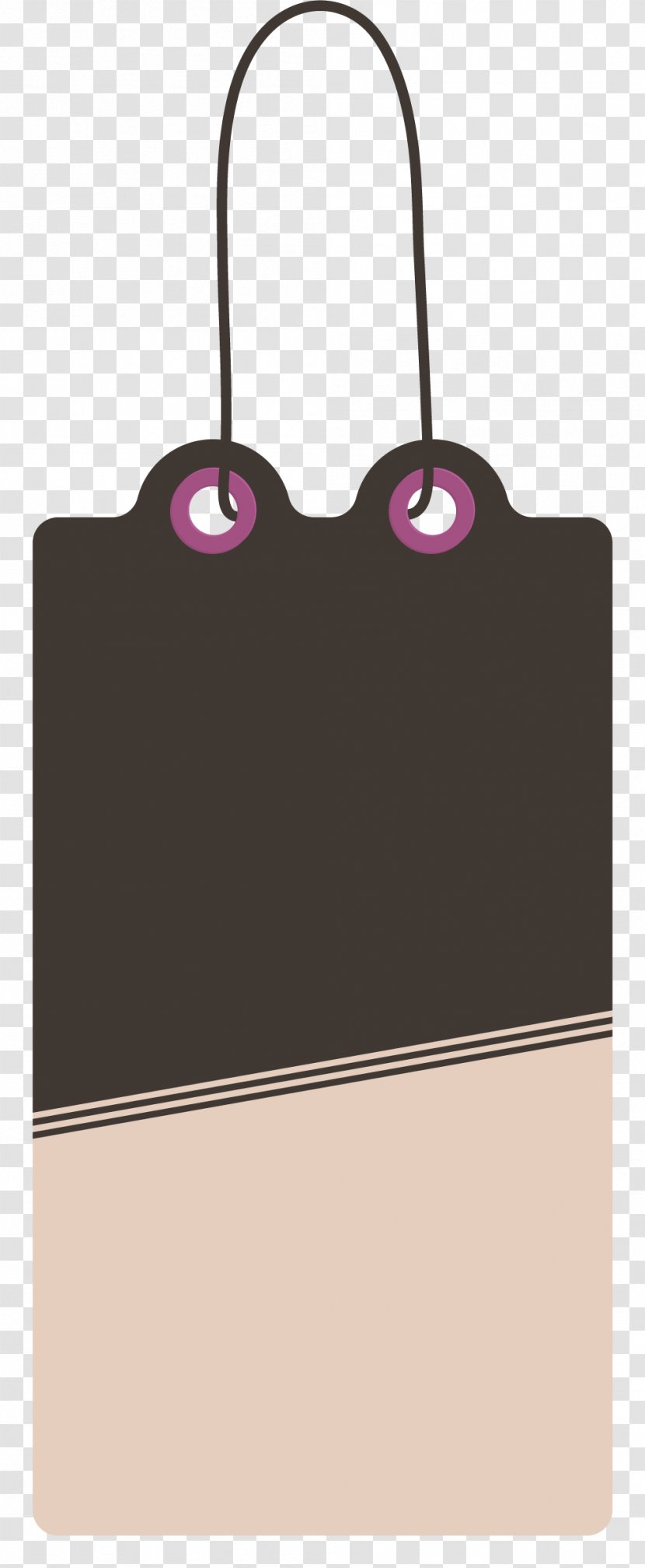 Download Client Gratis - Purple - Brown Simple Stitching Tag Transparent PNG