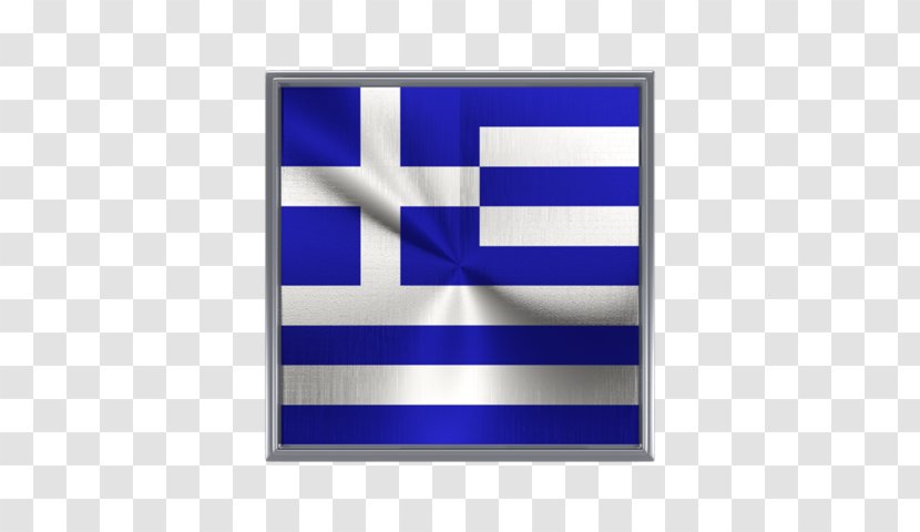 Flag Of Greece Greek War Independence Patch - Metal Square Transparent PNG
