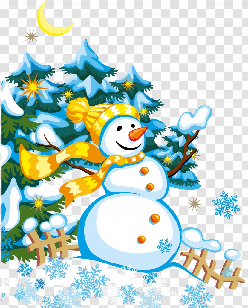 Snowman Christmas Tree Clip Art - Decoration - Cartoon Transparent PNG
