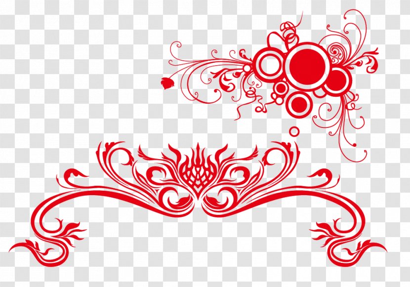 Red Check Border - Art - Flowering Plant Transparent PNG