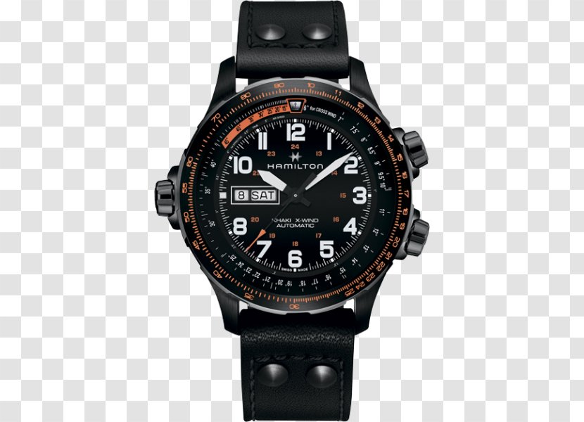 Hamilton Men's Khaki Aviation X-Wind Auto Chrono Watch Company Chronograph Automatic - Accessory Transparent PNG
