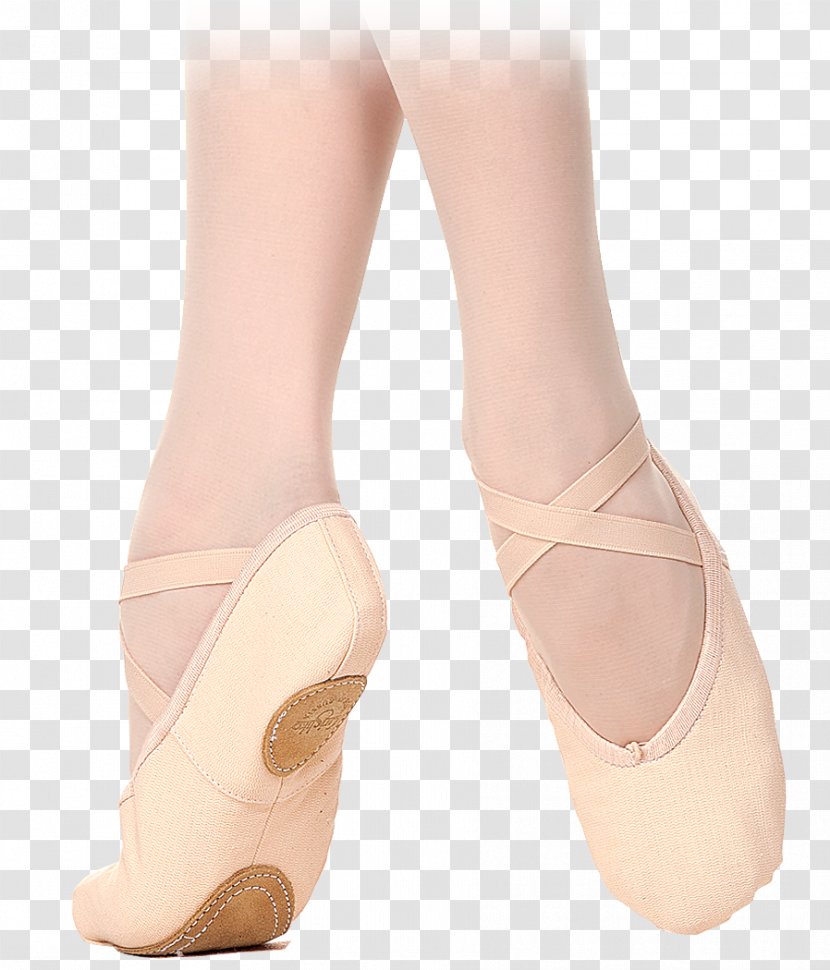 Ballet Flat Pointe Shoe Toe - Heart Transparent PNG