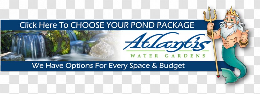 Atlantis Water Gardens Pond General Contractor Brand Instalator - County - Banner Transparent PNG