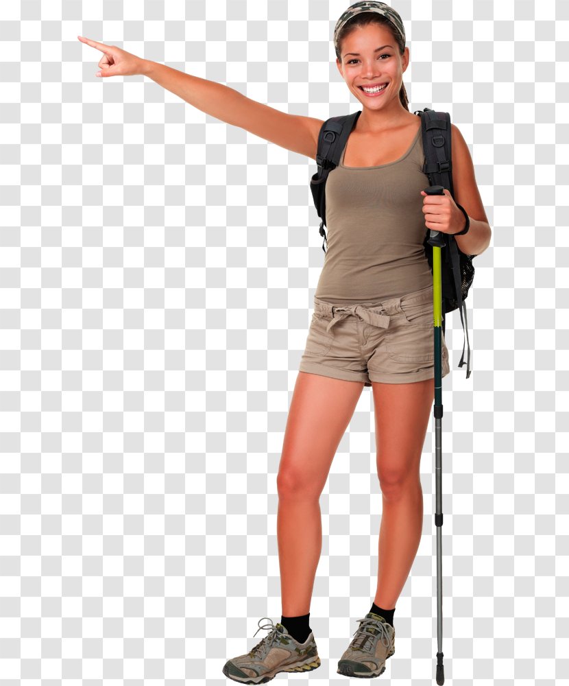 Hiking Boot Stock Photography Backpacking - Arm - Woman Transparent PNG