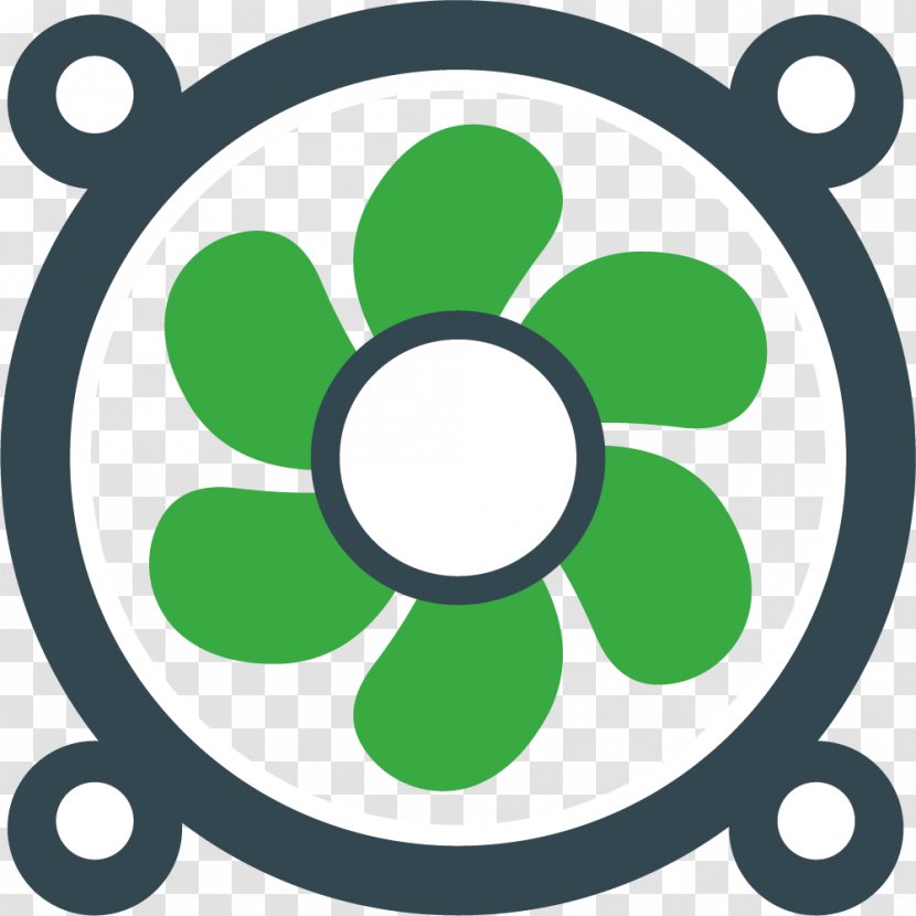 Fan Clip Art - Button - Pure Green Transparent PNG