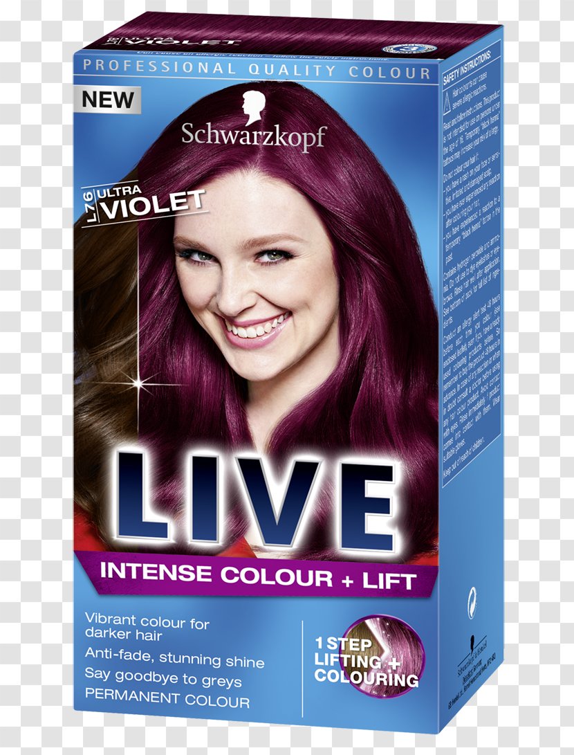 Hair Coloring Violet Schwarzkopf Care - Ultra Transparent PNG