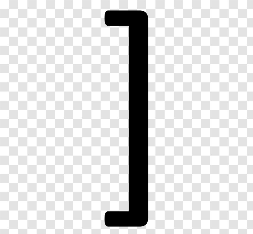 Line Angle Font - Symbol - Square Bracket Transparent PNG