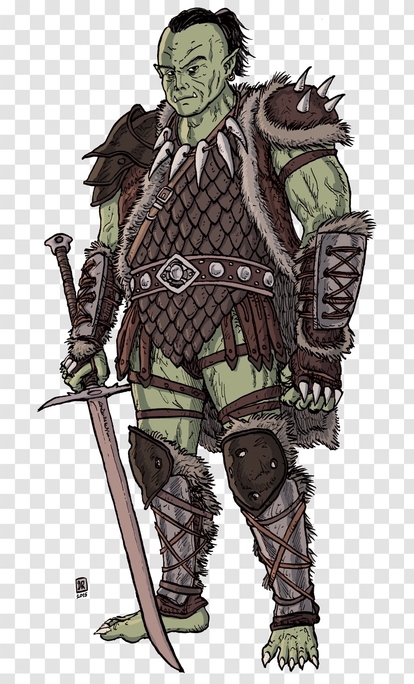 Dungeons & Dragons Pathfinder Roleplaying Game Half-orc Player Character - Warrior - Barbarian Axe Drawing Transparent PNG