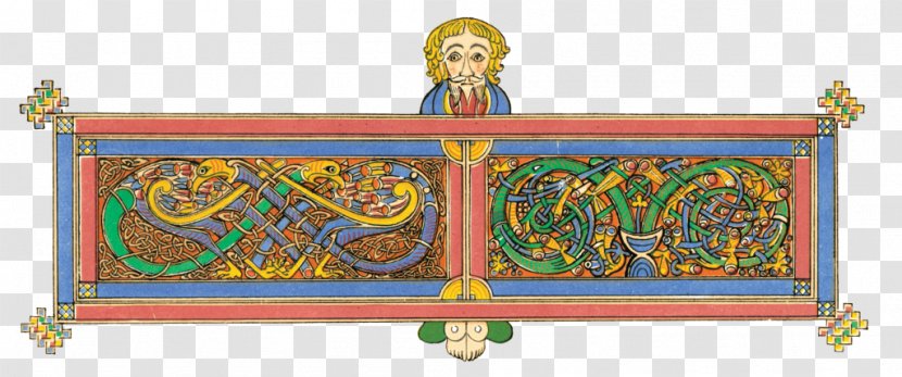 Book Of Kells Celtic And Anglo-Saxon Art Ornament Gospel Luke - Cdrom - Irish Festival Transparent PNG