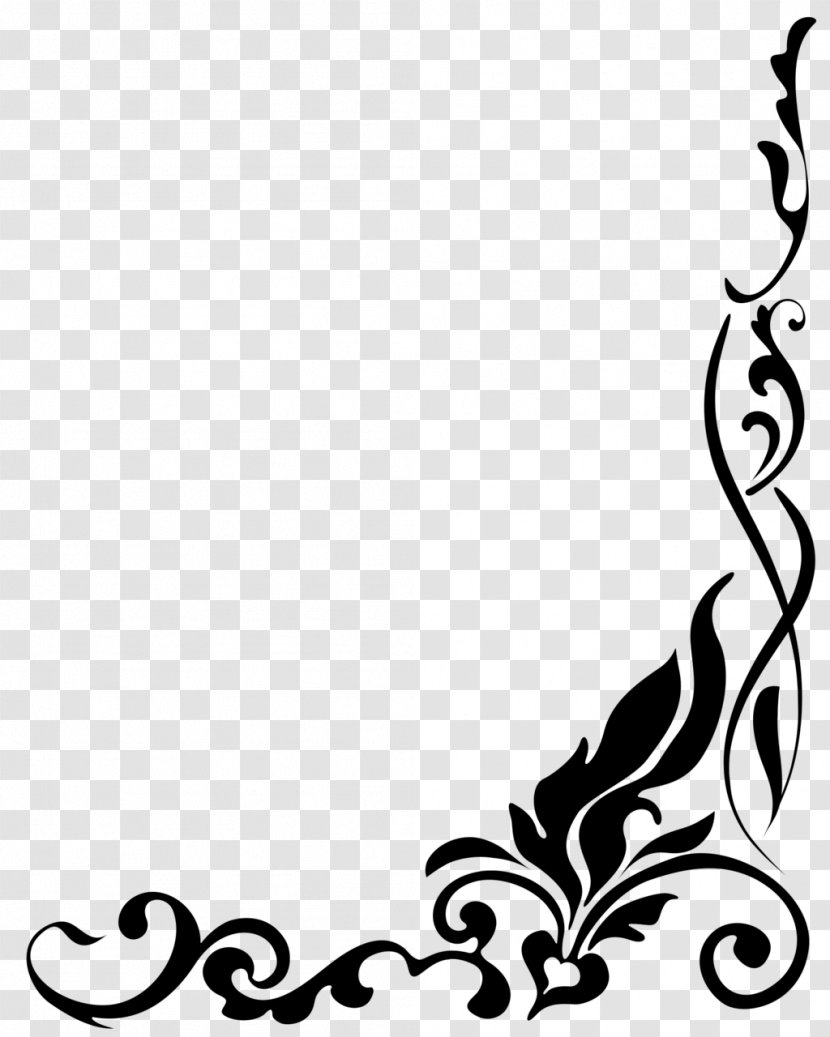 Drawing Clip Art - Text - Corner Border Transparent PNG