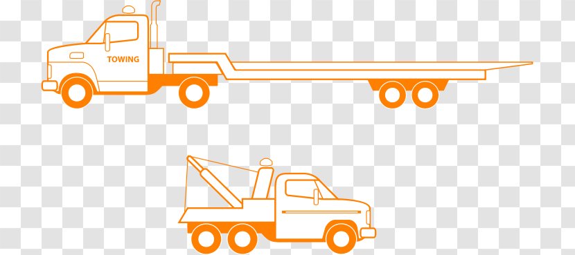 Car Tow Truck Semi-trailer Flatbed - Tank Transparent PNG