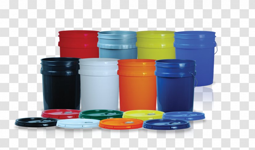 Plastic Bottle Pail Container Bucket - Manufacturing - Paint Mockup Transparent PNG