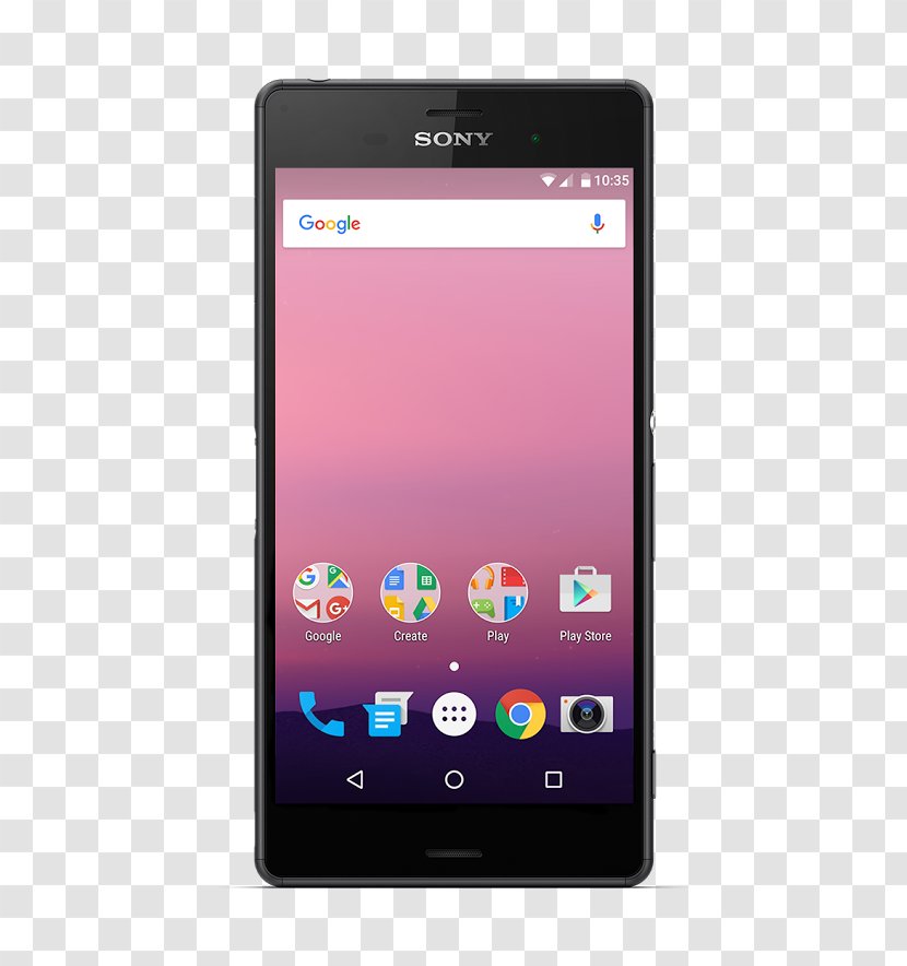 Sony Xperia Z3 Android Nougat Google Nexus Telephone - Feature Phone Transparent PNG