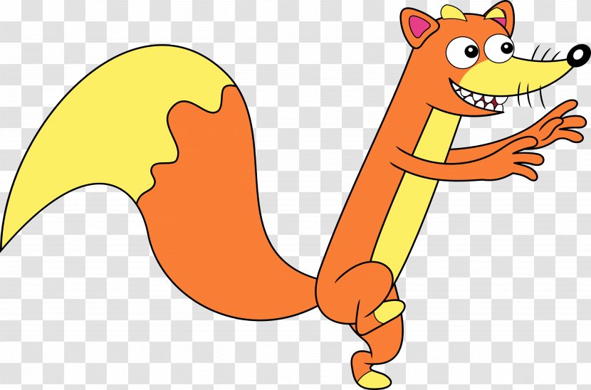 Swiper Drawing Cartoon - Organism - Fox Transparent PNG