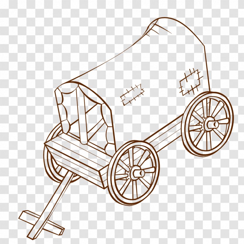 Caravan Drawing Clip Art - Vehicle - Cart Transparent PNG
