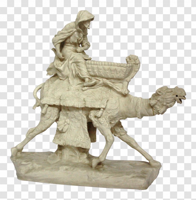 Dromedary Austria Amphora Statue Arab Rider - Bisque Porcelain - Bedouin Transparent PNG