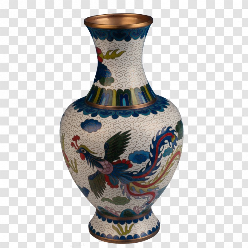 Vase Porcelain Blue And White Pottery Ceramic Glaze - Phoenix Transparent PNG