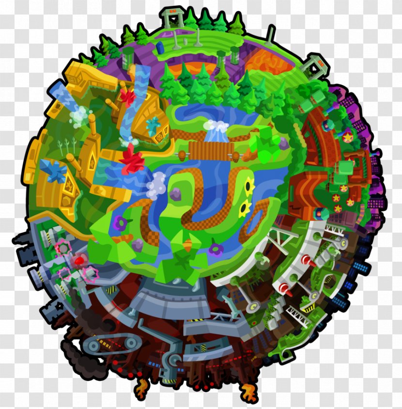 Sonic The Hedgehog Mania CD Adventure Scrap Brain - World - Underwater Vector Transparent PNG