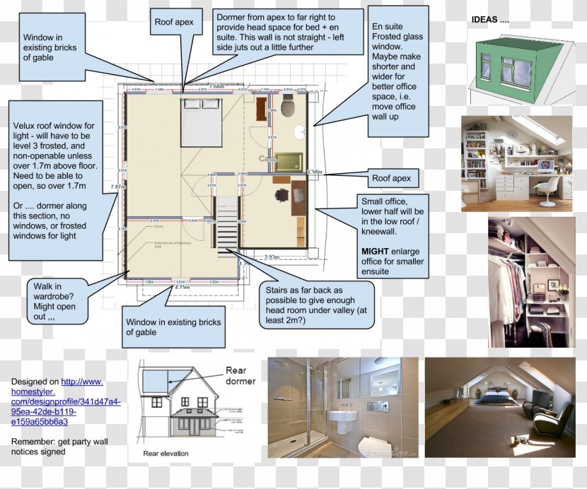 Loft Conversion Bedroom House - Plan - Stair Case Transparent PNG